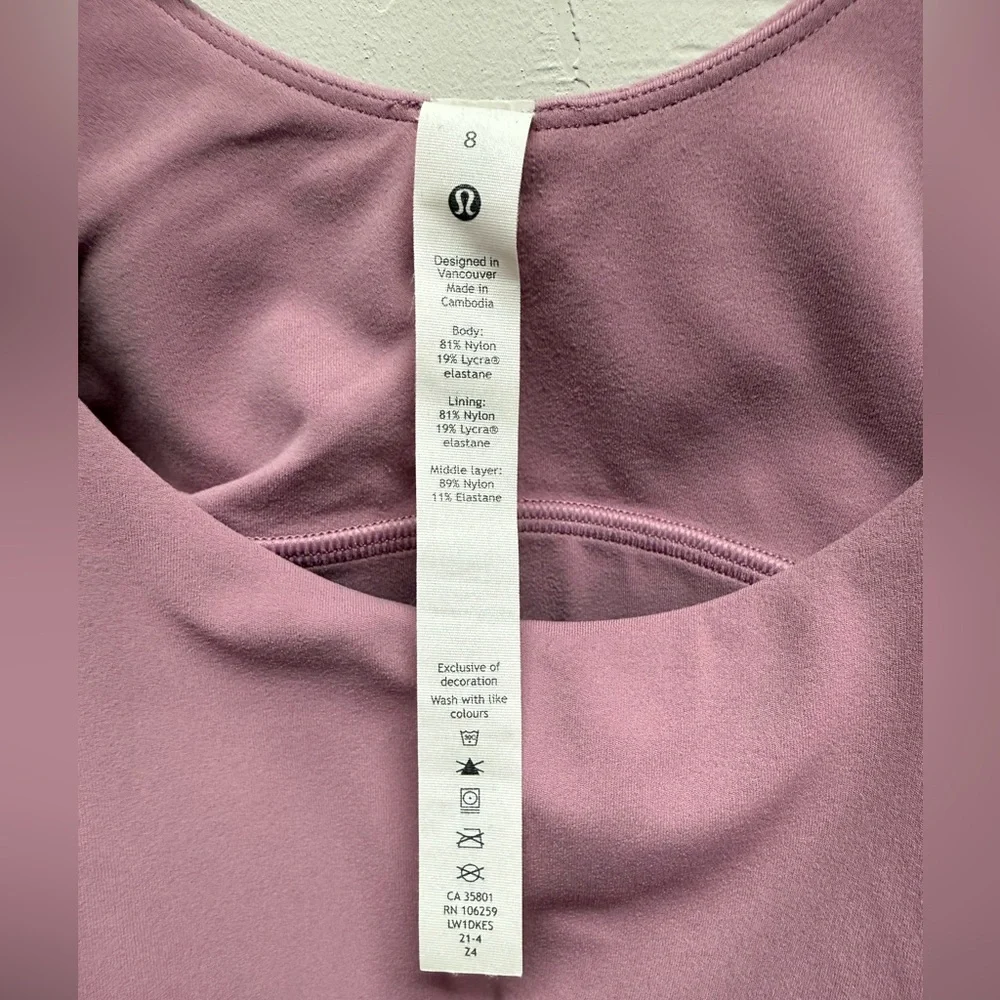 Lululemon High Neck Align Tank - size 8 - Picture 3 of 4